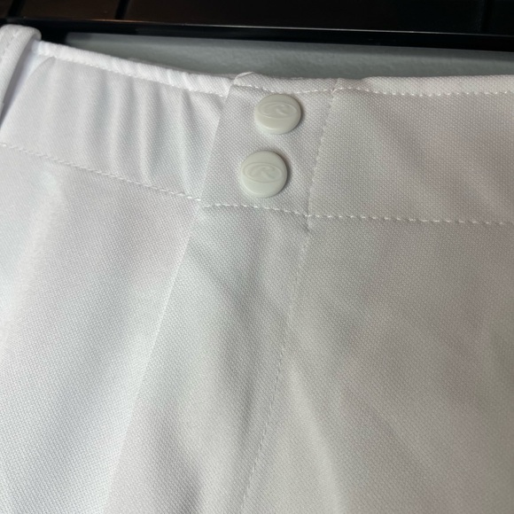 NEW Rawlings Baseball Pants Mens white 100% Polyester Semi-Relaxed - Picture 5 of 8